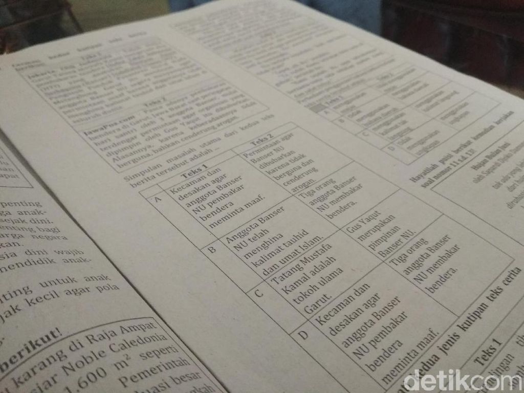 Guru Pembuat Soal Ujian Bubarkan Banser Terancam Dipecat Guru Pembuat Soal Ujian Bubarkan Banser Terancam Dipecat