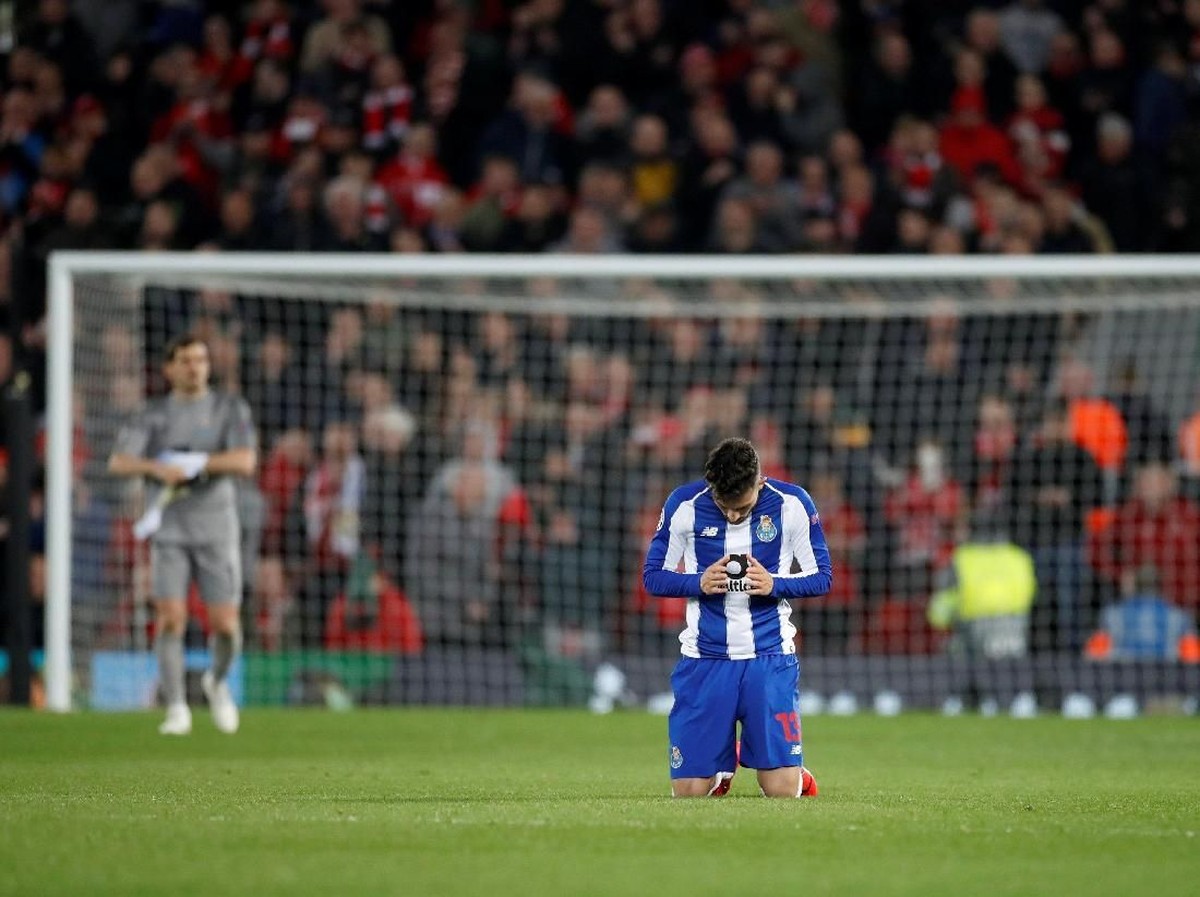 FC Porto belum menyerah setelah kalah 0-2 dari Liverpool di leg pertama babak 8 besar Liga Champions (Reuters/Carl Recine)