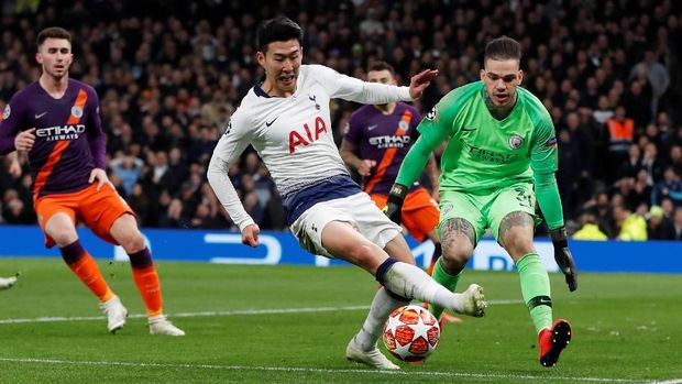 Son Heung-min cetak gol semata wayang di leg pertama.