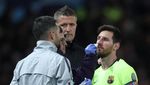 Wajah Messi Berdarah-darah di Laga MU vs Barcelona