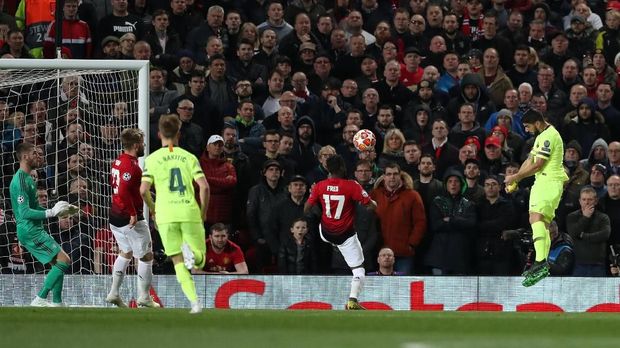 Barcelona menang 1-0 atas Man United di Old Trafford.