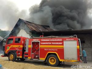 Gudang Penggilingan Padi Terbakar, 10 Ton Gabah Kering Jadi Abu