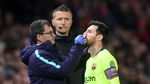Wajah Messi Berdarah-darah di Laga MU vs Barcelona
