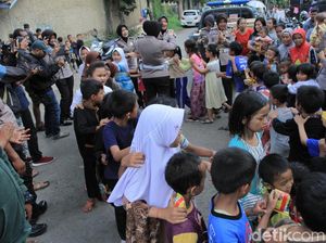 Keseruan Trauma Healing Anak Korban Banjir Kabupaten Bandung