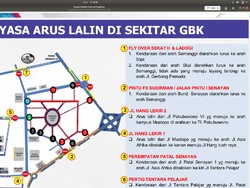 Ini Rekayasa Lalin di GBK Saat Kampanye Akbar Jokowi Sabtu 13 April