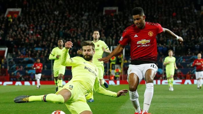 Laga Barcelona vs Man United di leg kedua perempatfinal Liga Champions akan digelar di Camp Nou, Rabu (17/4/2019) dini hari WIB (Foto: Reuters) Laga Barcelona vs Man United di leg kedua perempatfinal Liga Champions akan digelar di Camp Nou, Rabu (17/4/2019) dini hari WIB (Foto: Reuters)