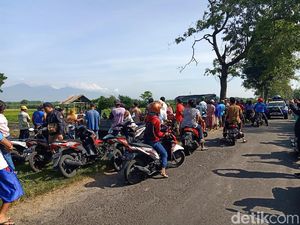 Pencarian Kepala Mayat dalam Koper di Kediri jadi Tontonan Warga