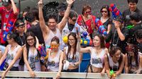 Foto: Serunya Tradisi Perang Air di Thailand