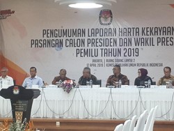 KPU Umumkan Laporan Kekayaan Jokowi-Maruf dan Prabowo-Sandiaga