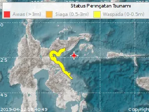 Peringatan Tsunami Gempa M 6,9 Dicabut, Polisi: Air di Pantai Bangkep Normal