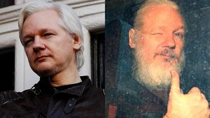 Potret Before-After Julian Assange Sebelum Ditangkap