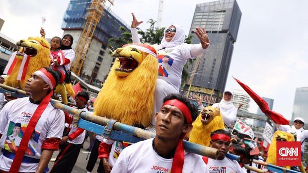 Reog Ponorogo Ramaikan Kampanye Akbar Jokowi-Ma'ruf di GBK