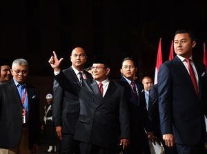 Tiba di Lokasi Debat, Prabowo: Alhamdulillah Kita Siap!