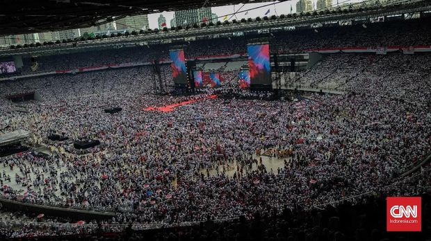 'Satu Sah' dan 'Tak Ada Sandi' Saat Kampanye Jokowi di GBK