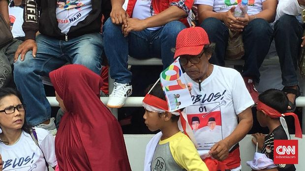 Pendukung Jokowi Ajak Anak ke Lokasi Kampanye, Tak ada Jaga