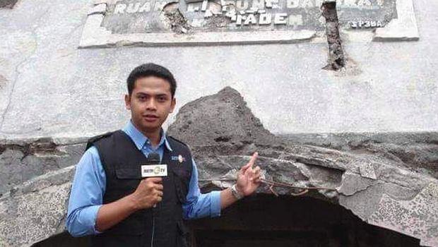 Tomy Ristanto saat mengawali karier sebagai reporter/ 