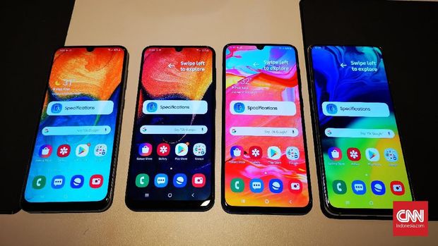 Membandingkan Samsung Galaxy A30, A50, A70, dan A80