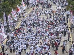 Suasana GBK Jelang Konser Putih Bersatu