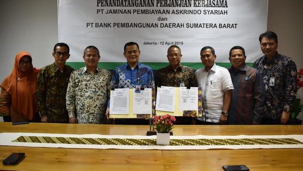 Askrindo Syariah Gandeng Bank Pembangunan Sumbar