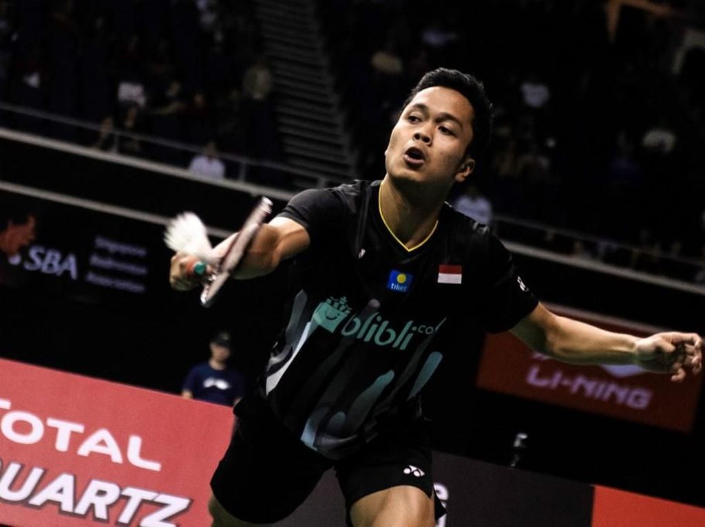 Anthony Kalah di Final, Indonesia Tanpa Gelar di Singapura Terbuka Anthony Kalah di Final, Indonesia Tanpa Gelar di Singapura Terbuka