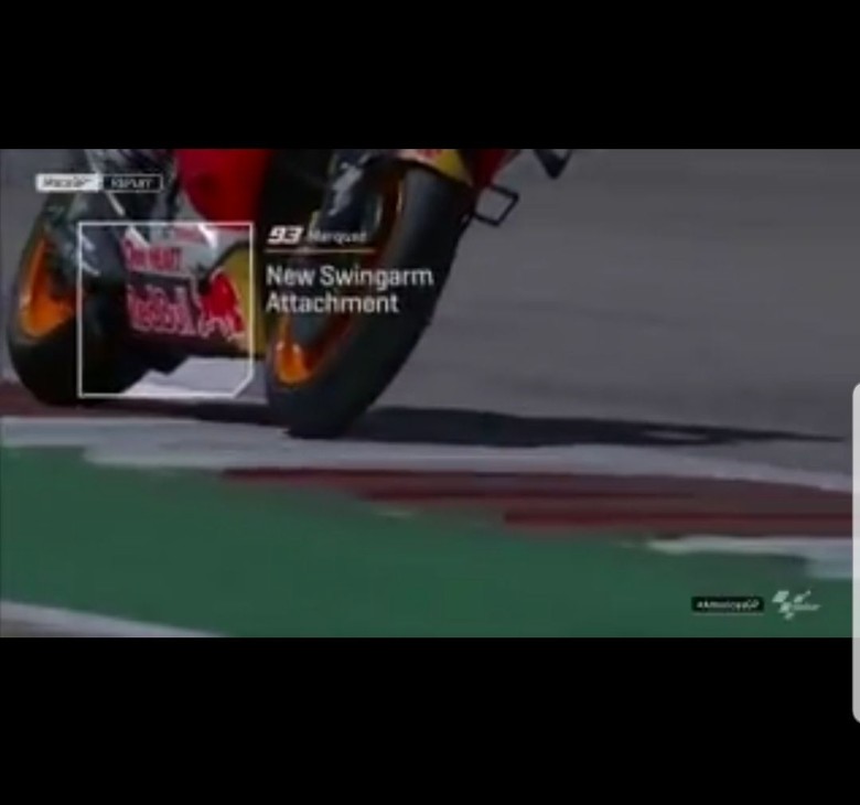 Sempat Tiru Ducati, Marquez Copot Spoiler di Swingarm Motornya