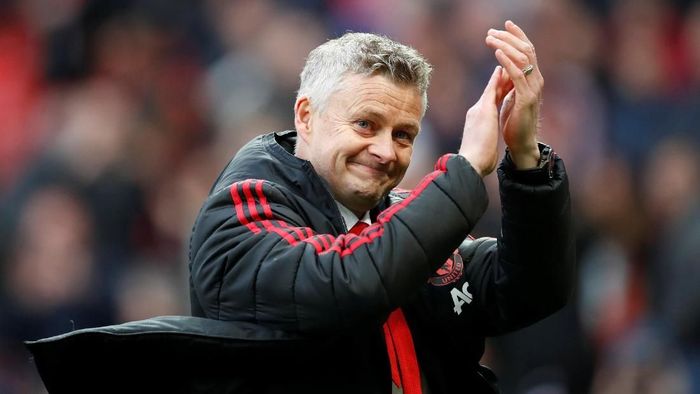 Ole Gunnar Solskjaer mengakui Manchester United beruntung bisa menang atas West Ham United (Foto: Carl Recine/Action Images via Reuters)