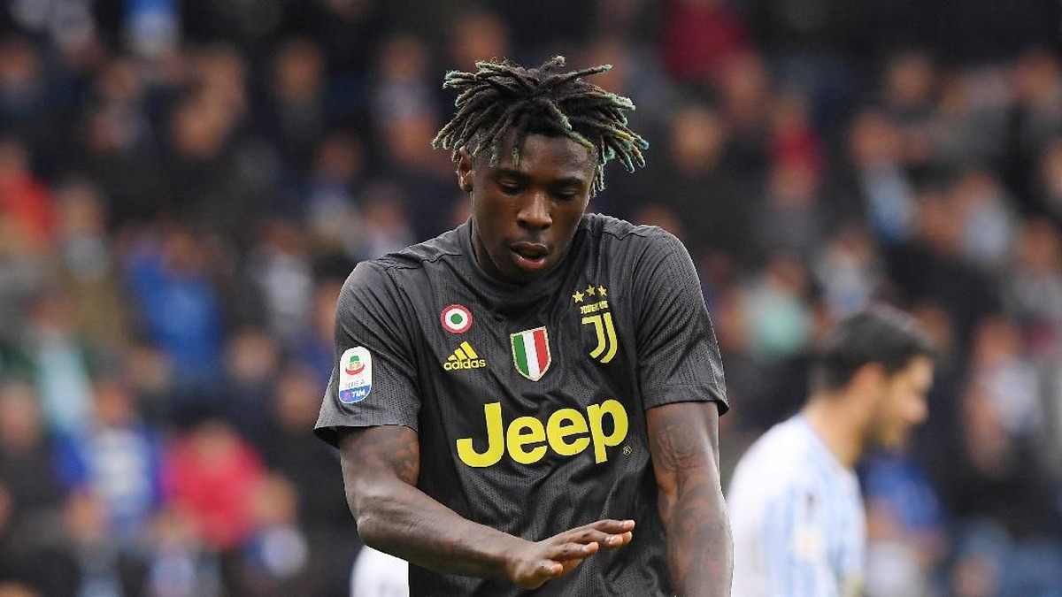 Moise Kean bikin gol dan rekor lagi untuk Juventus (Alberto Lingria/REUTERS)