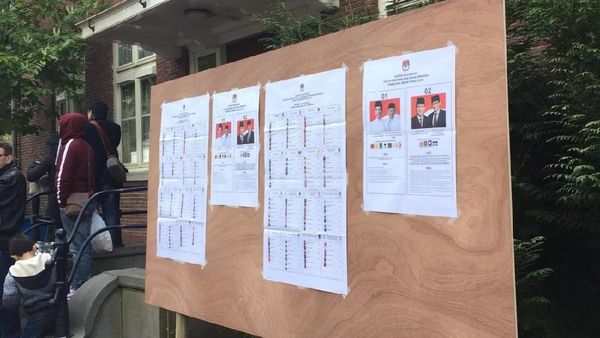 Foto: Suasana Pemungutan Suara Pemilu 2019 untuk WNI di Belanda