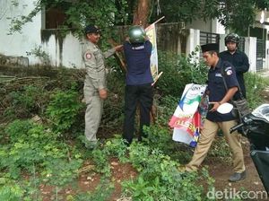 Caleg Pemasang Bandel, Bawaslu Lamongan Lanjutkan Penertiban APK