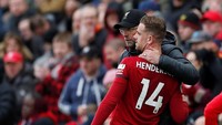 Liverpool mengumpulkan 85 poin, menempati posisi pertama klasemen Liga Inggris. Mereka unggul dua angka dari City di posisi kedua, tapi The Citizens masih sekali bermian kebih sedikit. (Foto: Lee Smith/Actions Images via Reuters)