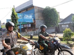 Amankan Pemilu, TNI-Polri Konvoi Keliling Purwakarta