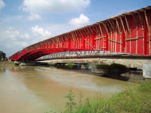 Jelang Lebaran, Jembatan Kolonel Sunandar Dikebut Siang-Malam