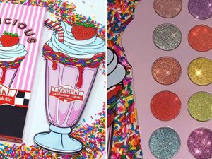 Gemas! Ada Eyeshadow Berbentuk dan Beraroma Milkshake Strawberry