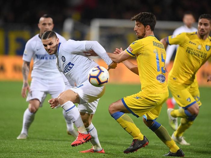 Inter Milan saat mengalahkan Frosinone di lanjutan Liga Italia. (Foto: Alberto Lingria/Reuters) Inter Milan saat mengalahkan Frosinone di lanjutan Liga Italia. (Foto: Alberto Lingria/Reuters)