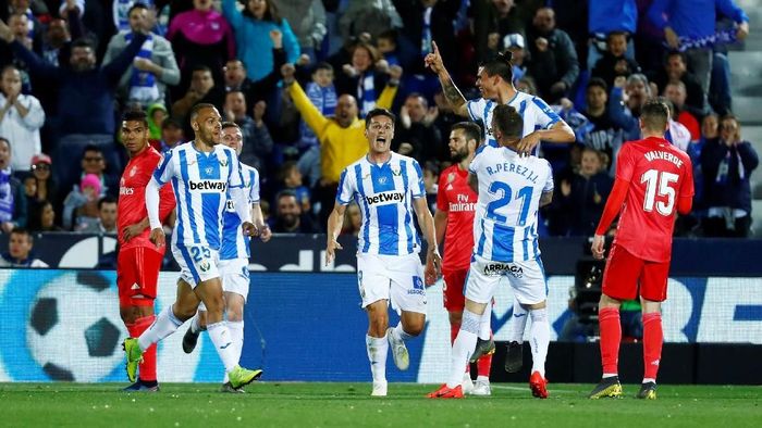 Pemain Real Madrid saat melawan Leganes. (Foto: Juan Medina/Reuters) Pemain Real Madrid saat melawan Leganes. (Foto: Juan Medina/Reuters)