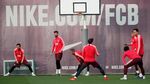 Latihan Barcelona dan MU Jelang Duel Panas di Camp Nou