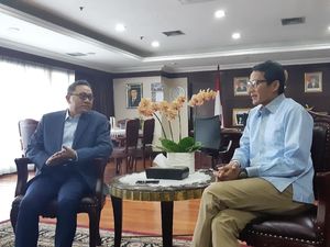 Bahas Pemilu Damai, Sandiaga Temui Ketua MPR