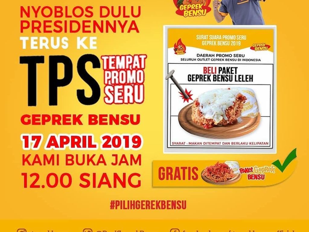5 Restoran Artis Ini Tawarkan Promo Pemilu 17 April 2019 Menarik 5 Restoran Artis Ini Tawarkan Promo Pemilu 17 April 2019 Menarik