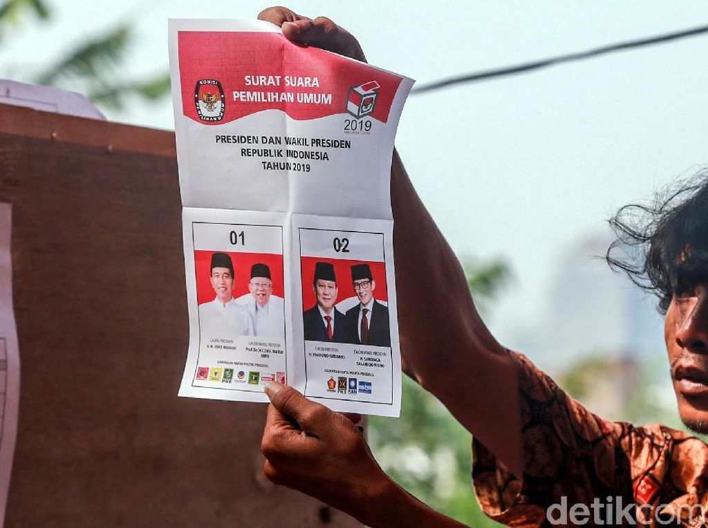 Situng KPU 82%: Jokowi 56,24%, Prabowo 43,76%