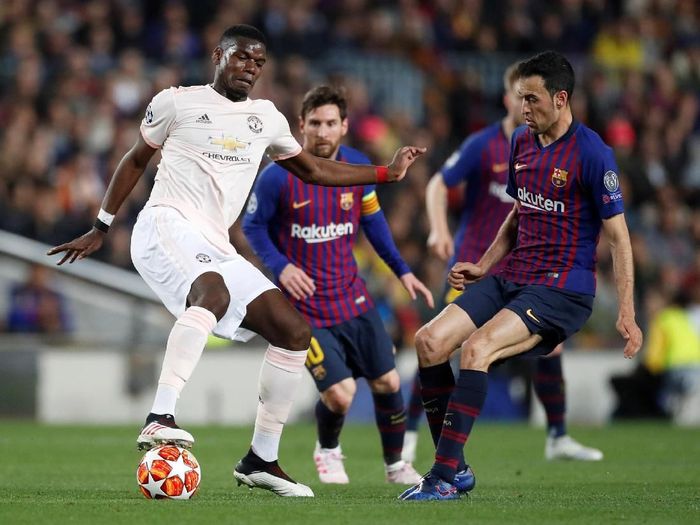 Pemain Barcelona, Sergio Busquets, saat melawan Manchester United. (Foto: Carl Recine/Action Images via Reuters) Pemain Barcelona, Sergio Busquets, saat melawan Manchester United. (Foto: Carl Recine/Action Images via Reuters)