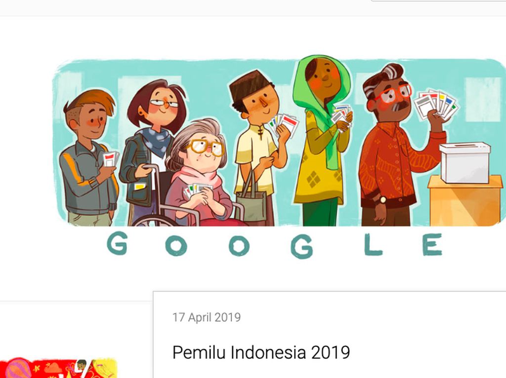 Google Doodle Rayakan Pemilu 2019 Google Doodle Rayakan Pemilu 2019