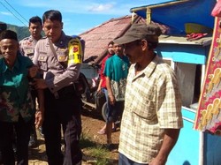 Warga Cimapag Sukabumi Nyoblos di Lokasi Bekas Posko Bencana