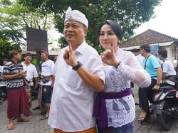 Walkot Denpasar Rai Mantra Senang Lihat Warga Antusias Nyoblos