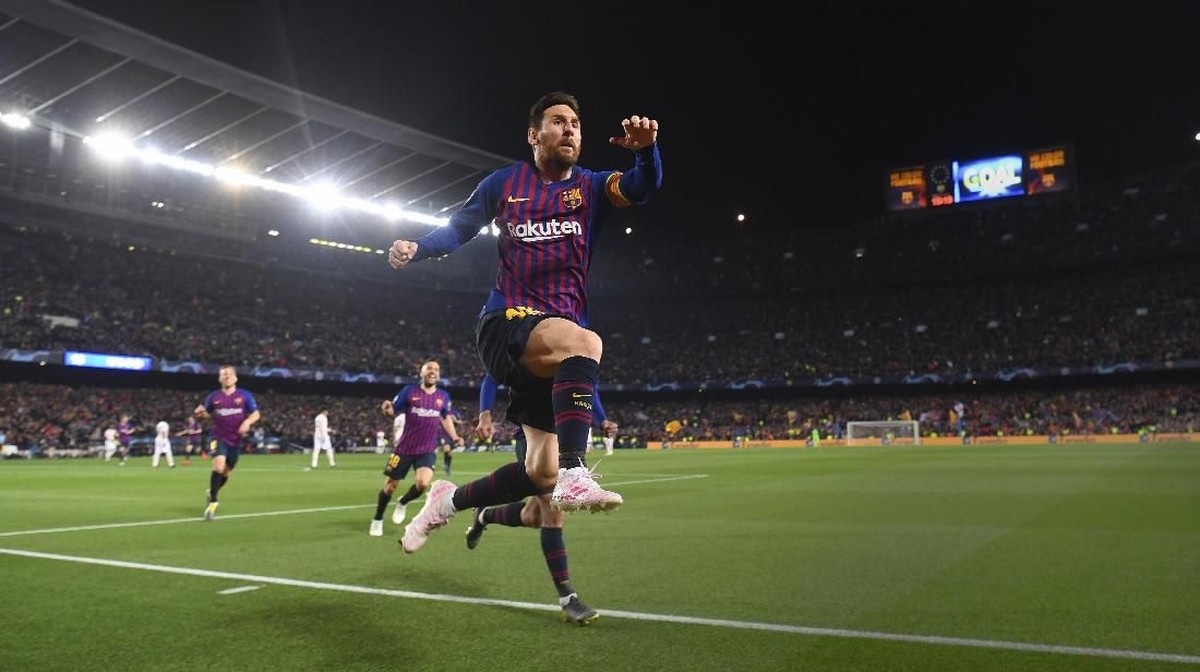 Lionel Messi memimpin jauh perburuan gelar top skor Liga Champions 2018/19. (Foto: Michael Regan / Getty Images)