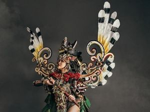 Cantiknya Penampilan 10 Puteri Indonesia Pakai Kostum Karya Dynand Fariz