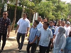 Nyoblos Bareng Istri, JK Optimistis Jokowi-Maruf Menang