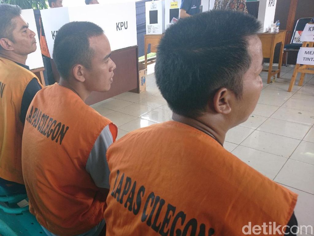 Napi-Tahanan Lapas Cilegon Antusias Mencoblos Napi-Tahanan Lapas Cilegon Antusias Mencoblos