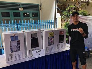 Pemilu 2019, Jonatan Christie dkk Tak Lupa Nyoblos