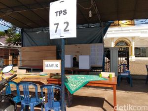 Surat Suara Telat, Sejumlah TPS di Banyuasin Sumsel Belum Pencoblosan