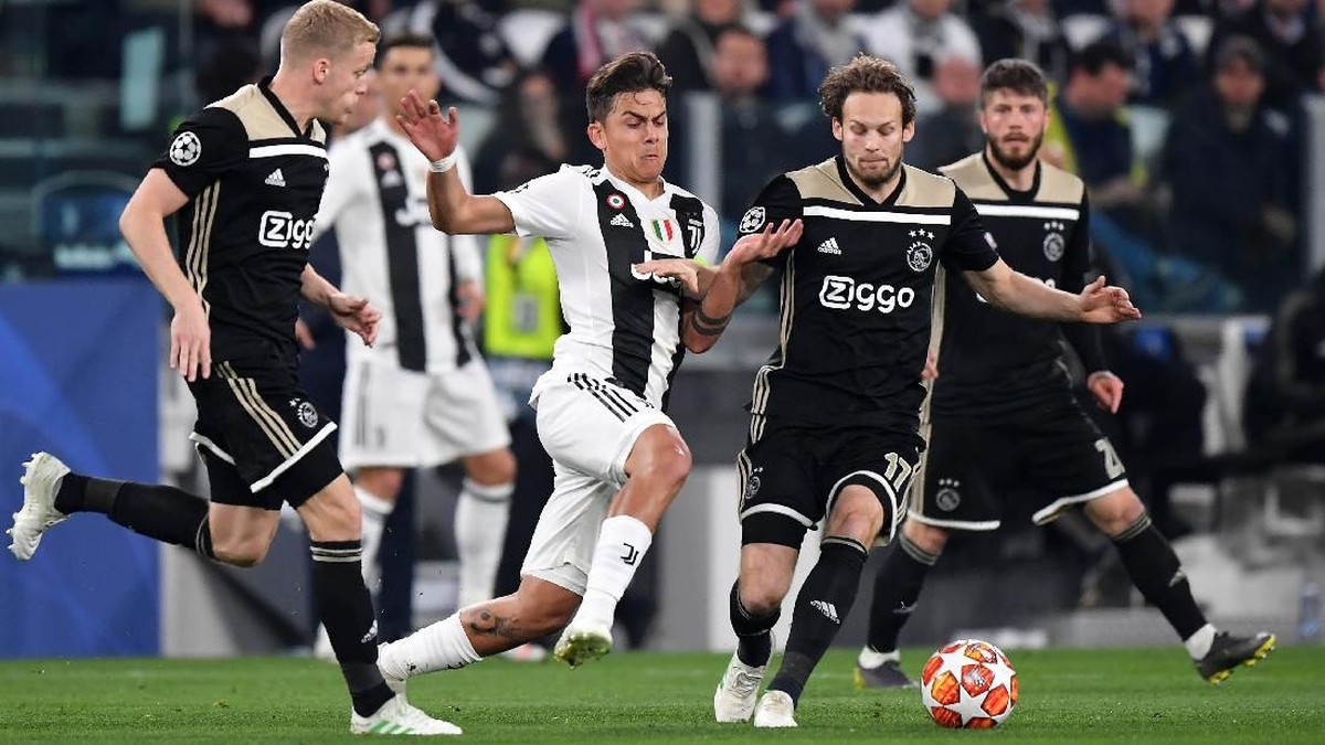 Ajax Amsterdam menang 2-1 atas Juventus di leg kedua perempatfinal Liga Champions, dan berhak melaju ke semifinal. (Foto: Stuart Franklin/Getty Images)